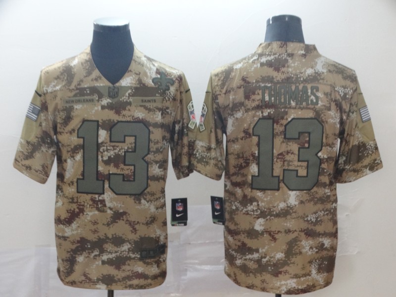 Men's New Orleans Saints Michael Thomas #13 Camouflage Jersey